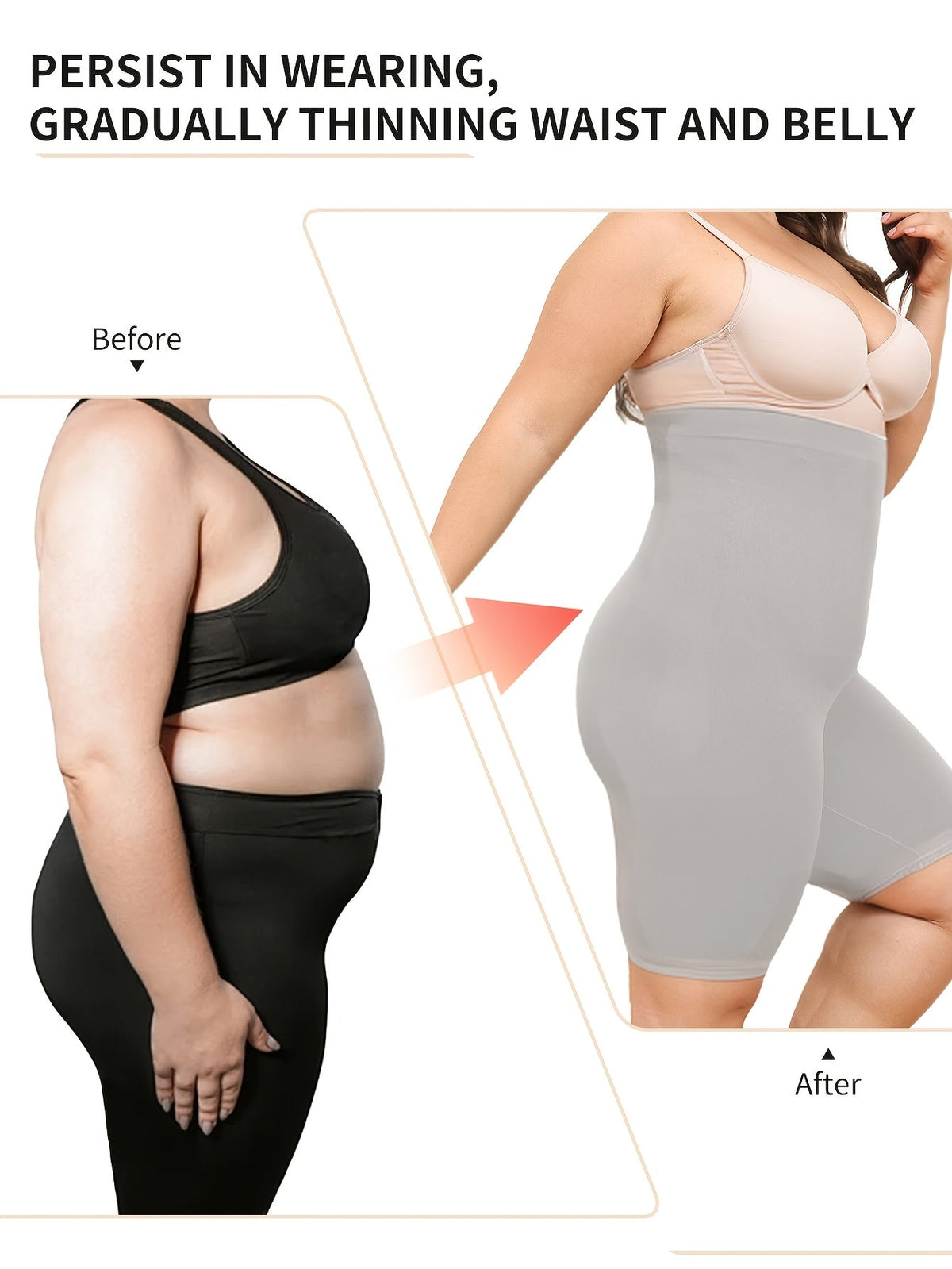 Pia™ | Højtaljede shapewear shorts