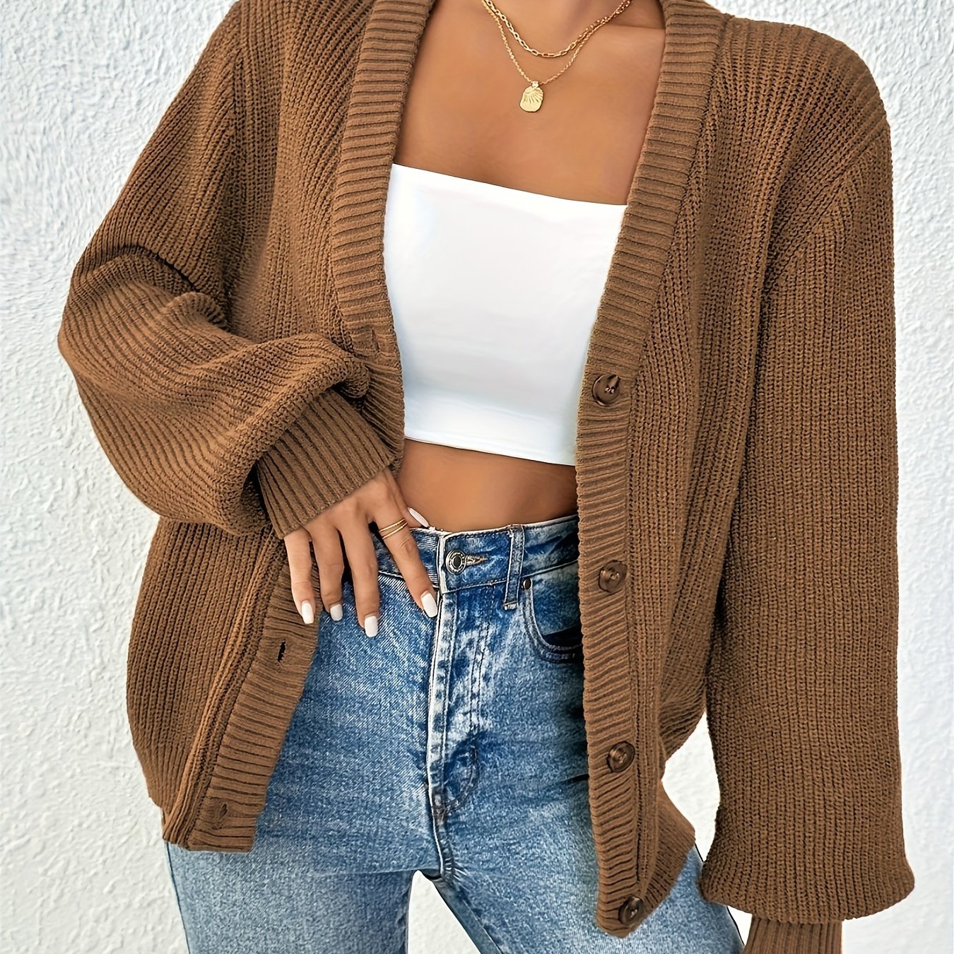 Lone™ | Elegant cardigan med knapper