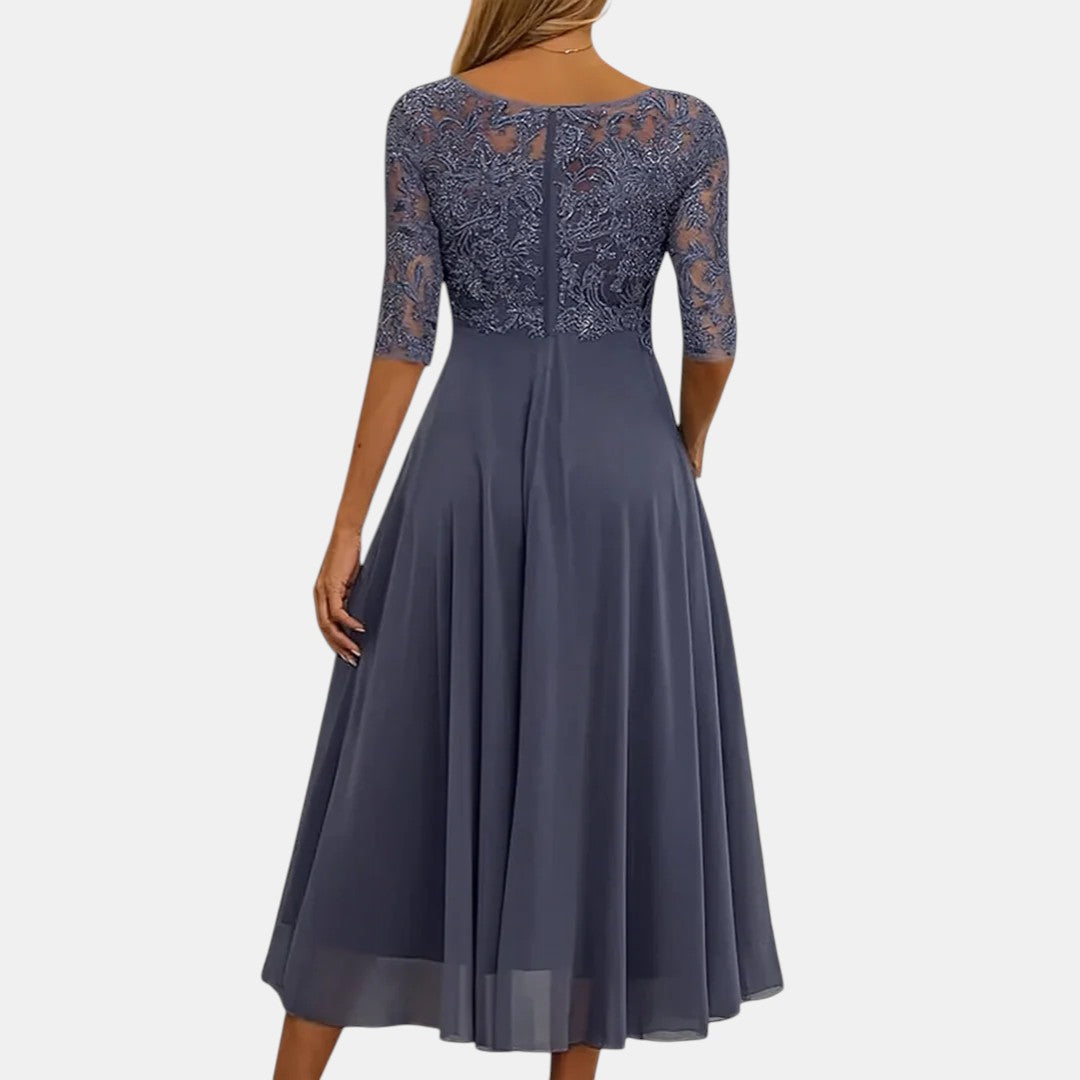 Katrine™ | Elegant kjole med fine blondedetaljer