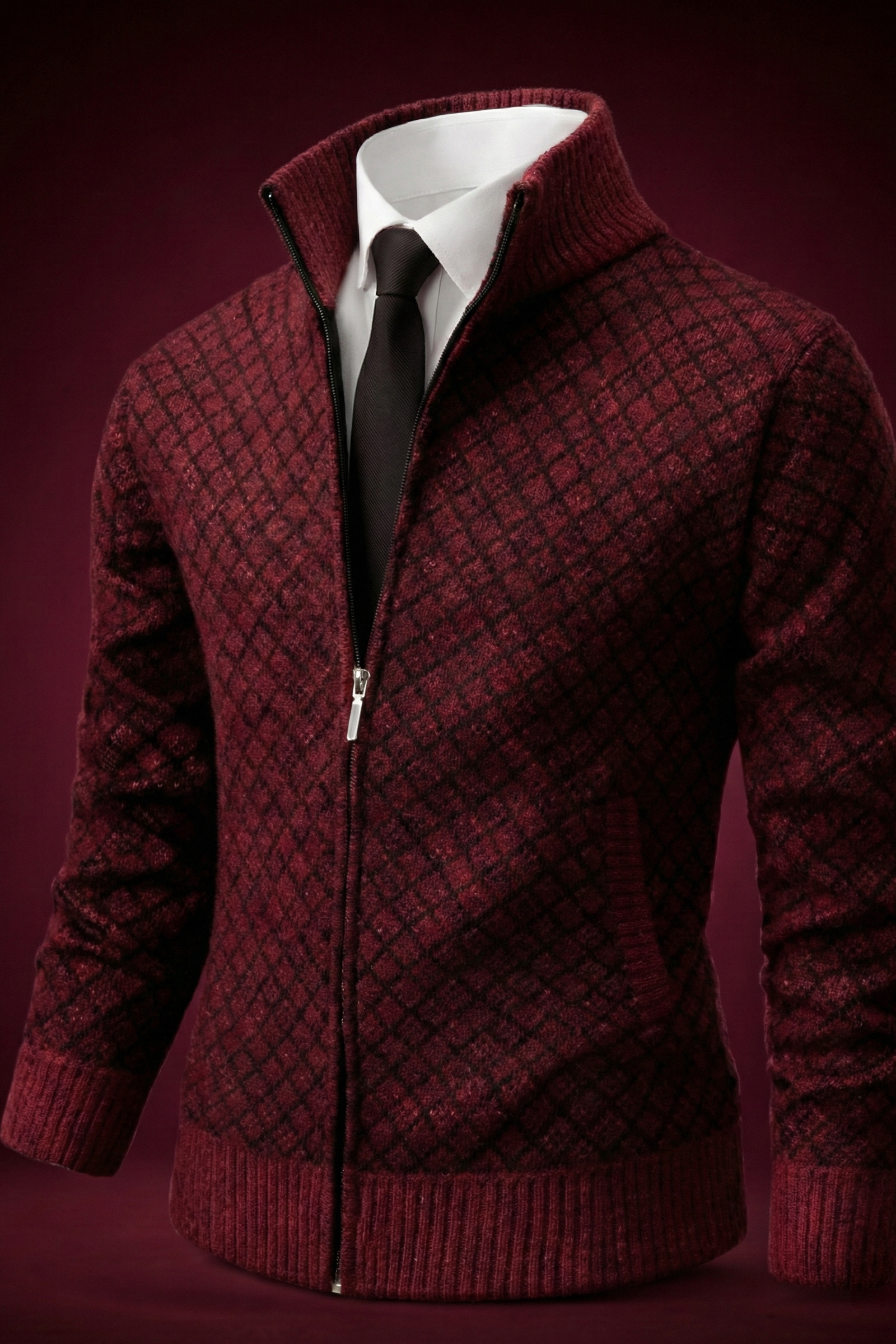 Adrian™ | Eksklusiv cardigan med lynlås