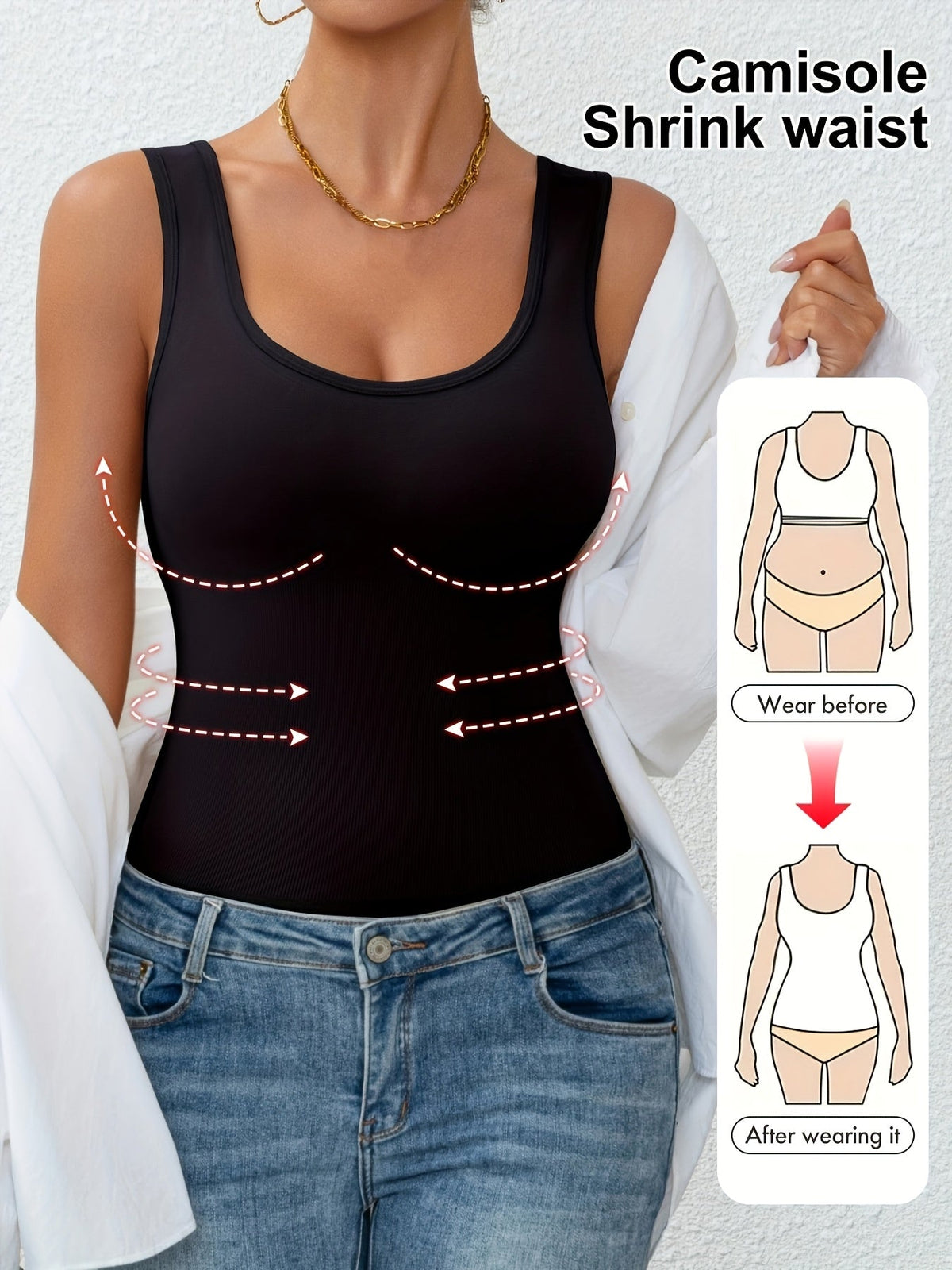 Anne™ | Shapewear top med mavekontrol