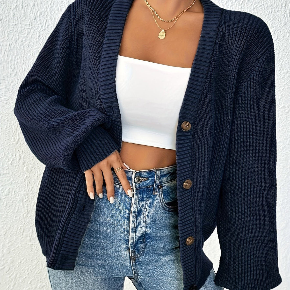 Lone™ | Elegant cardigan med knapper