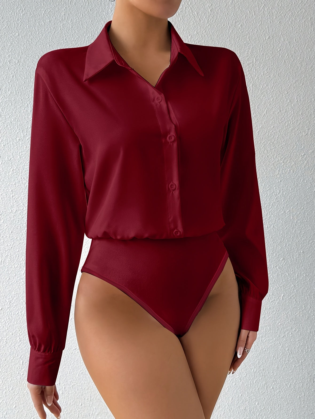 Sofie™ | Body-skjorte med lange ærmer
