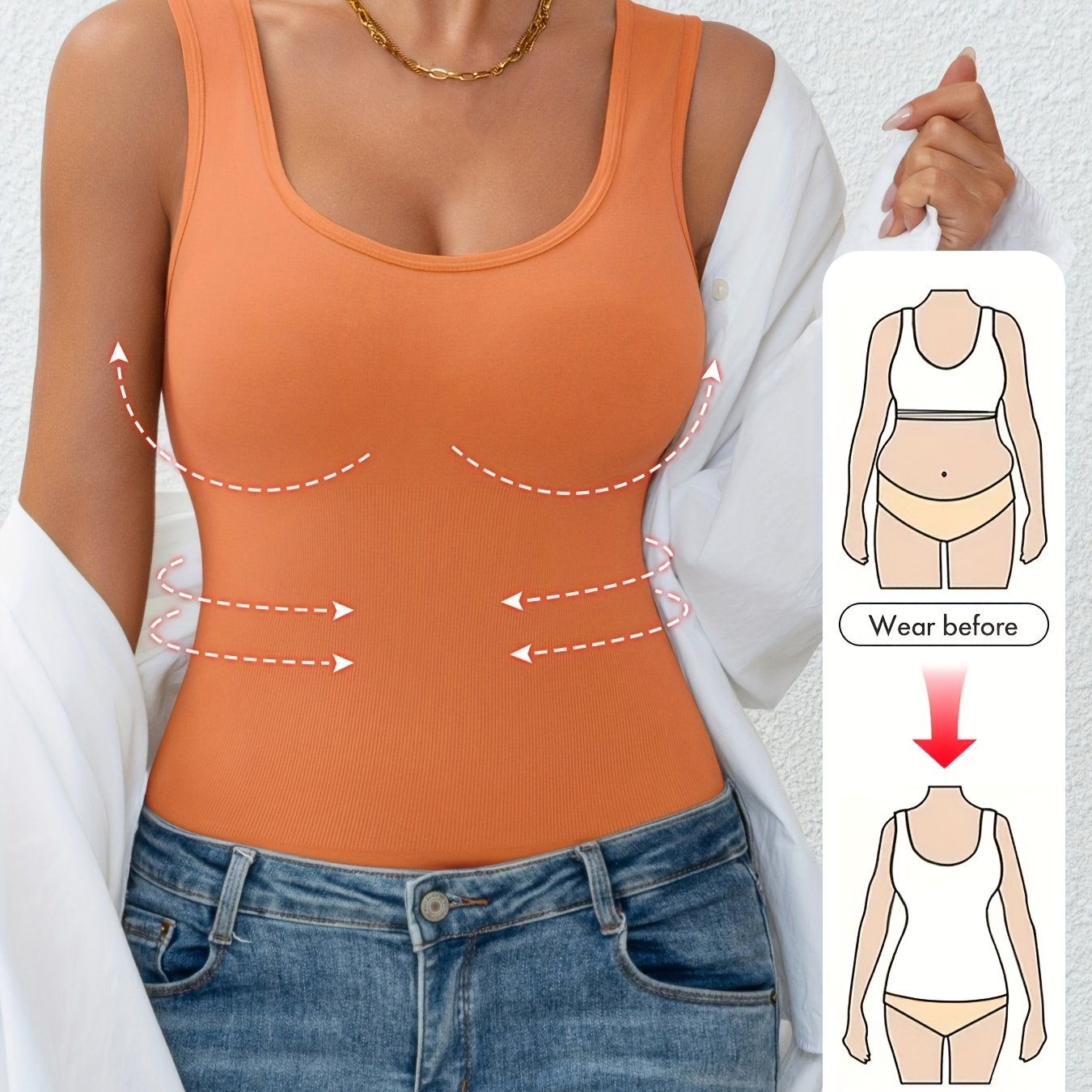 Anne™ | Shapewear top med mavekontrol