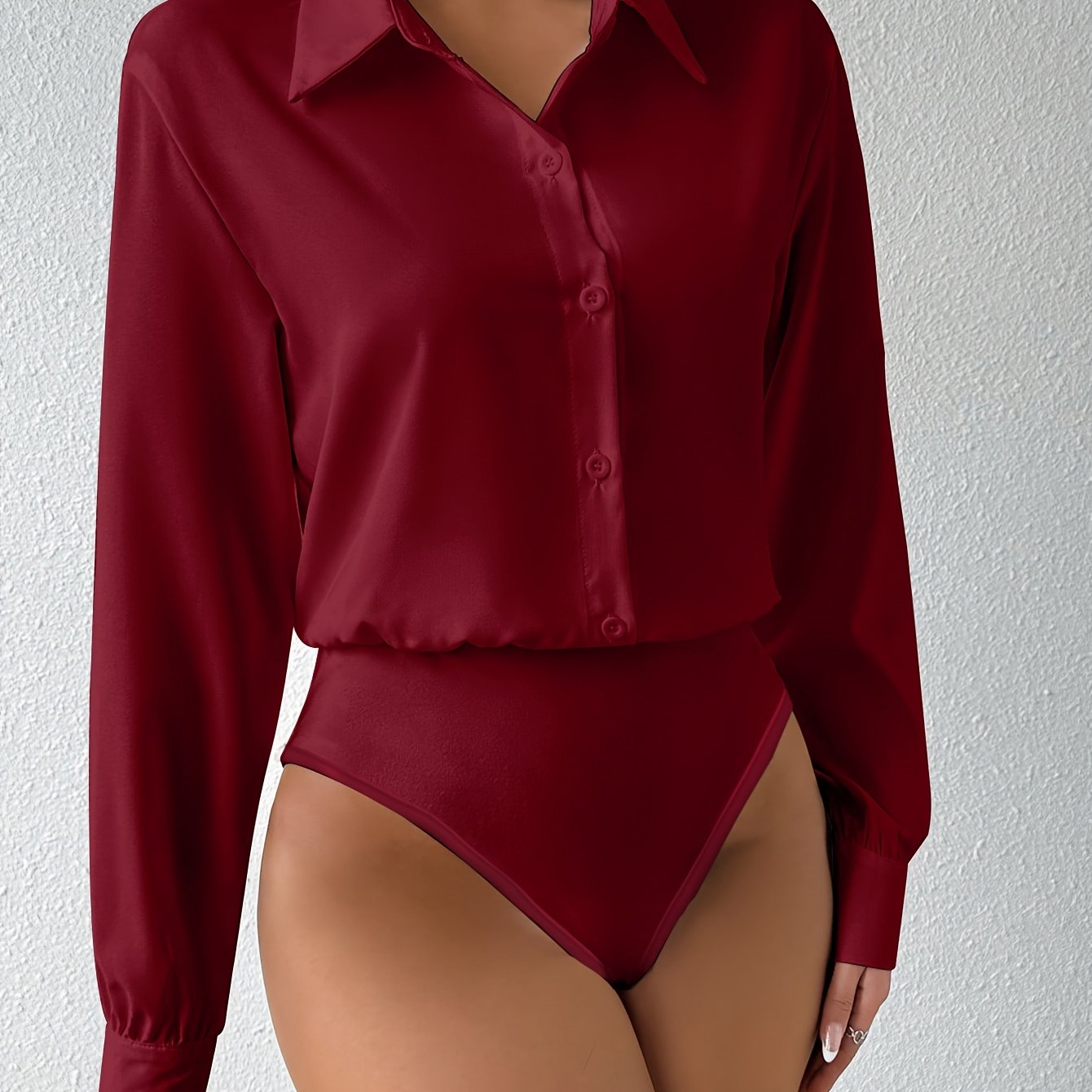 Sofie™ | Body-skjorte med lange ærmer