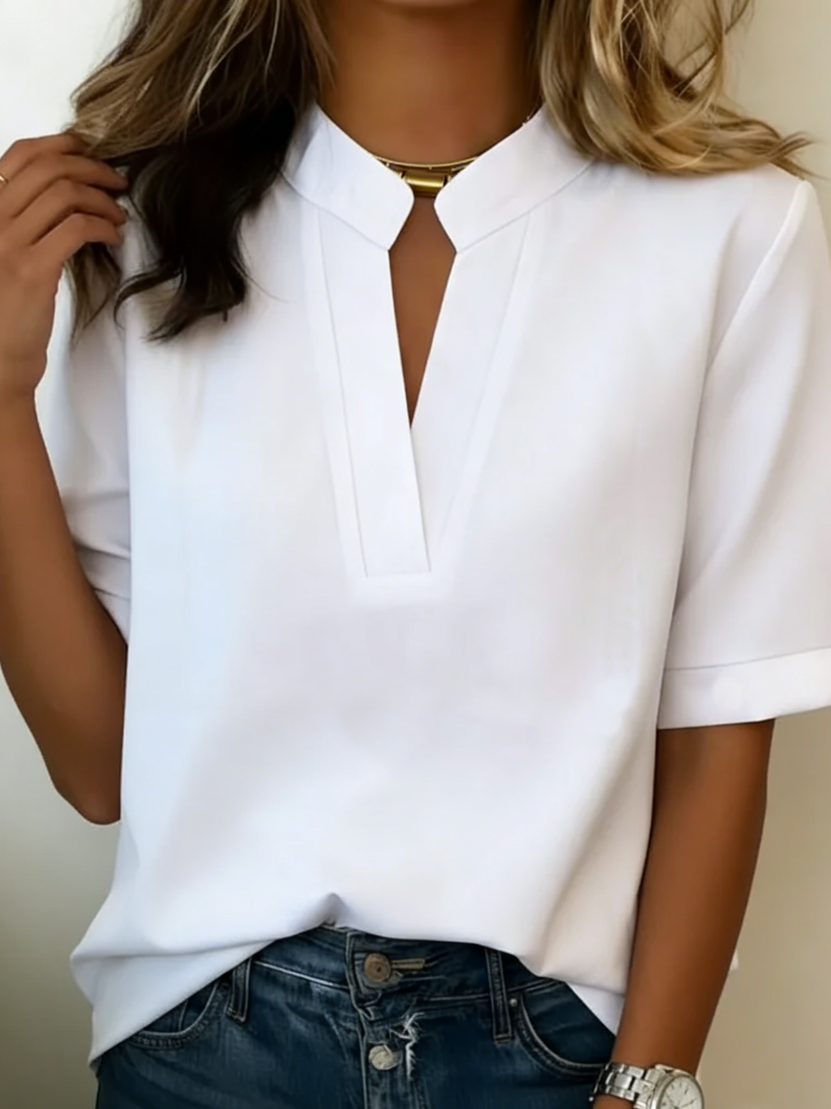 Camille™ | Elegant bluse med feminine detaljer