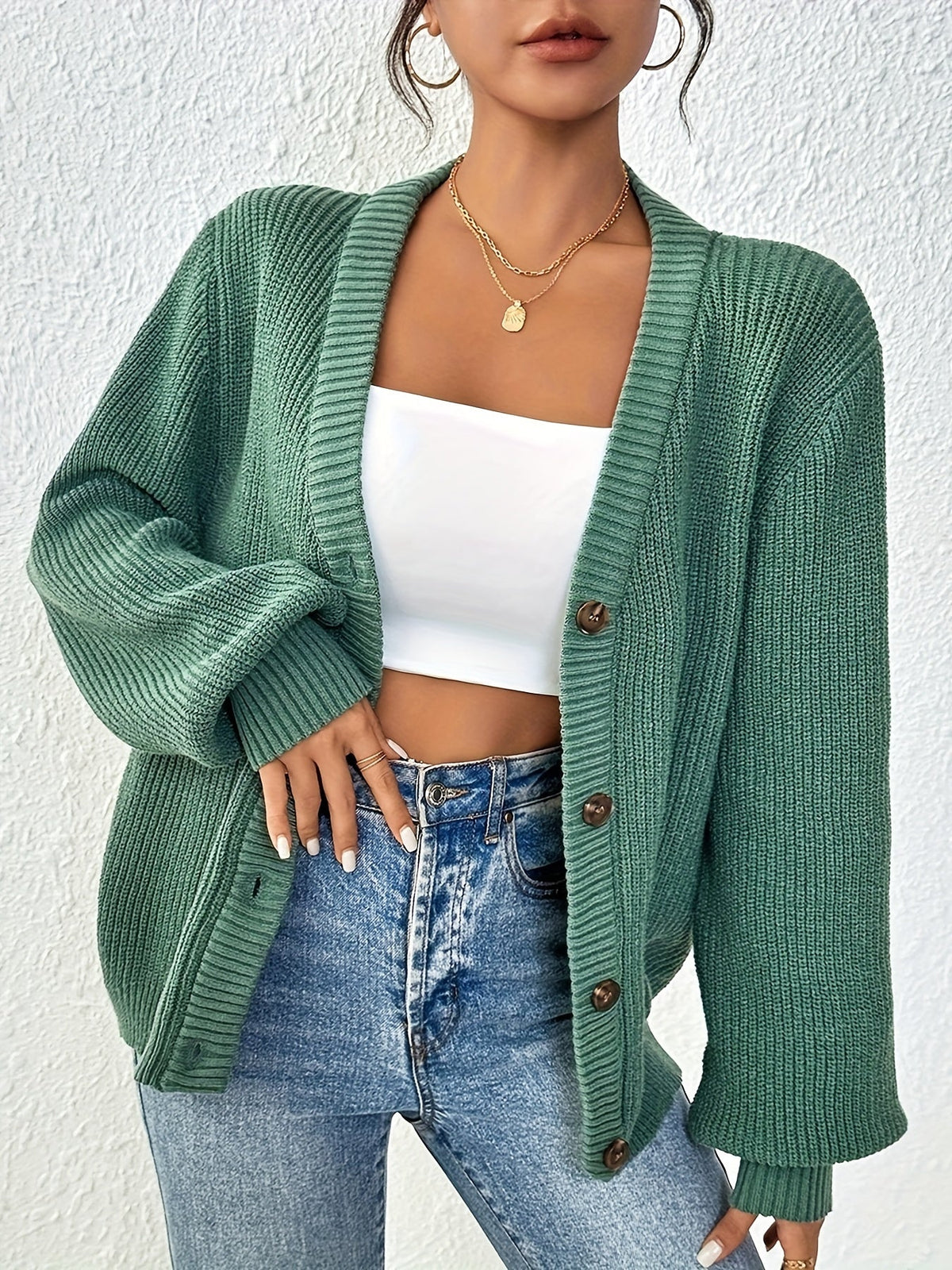 Lone™ | Elegant cardigan med knapper