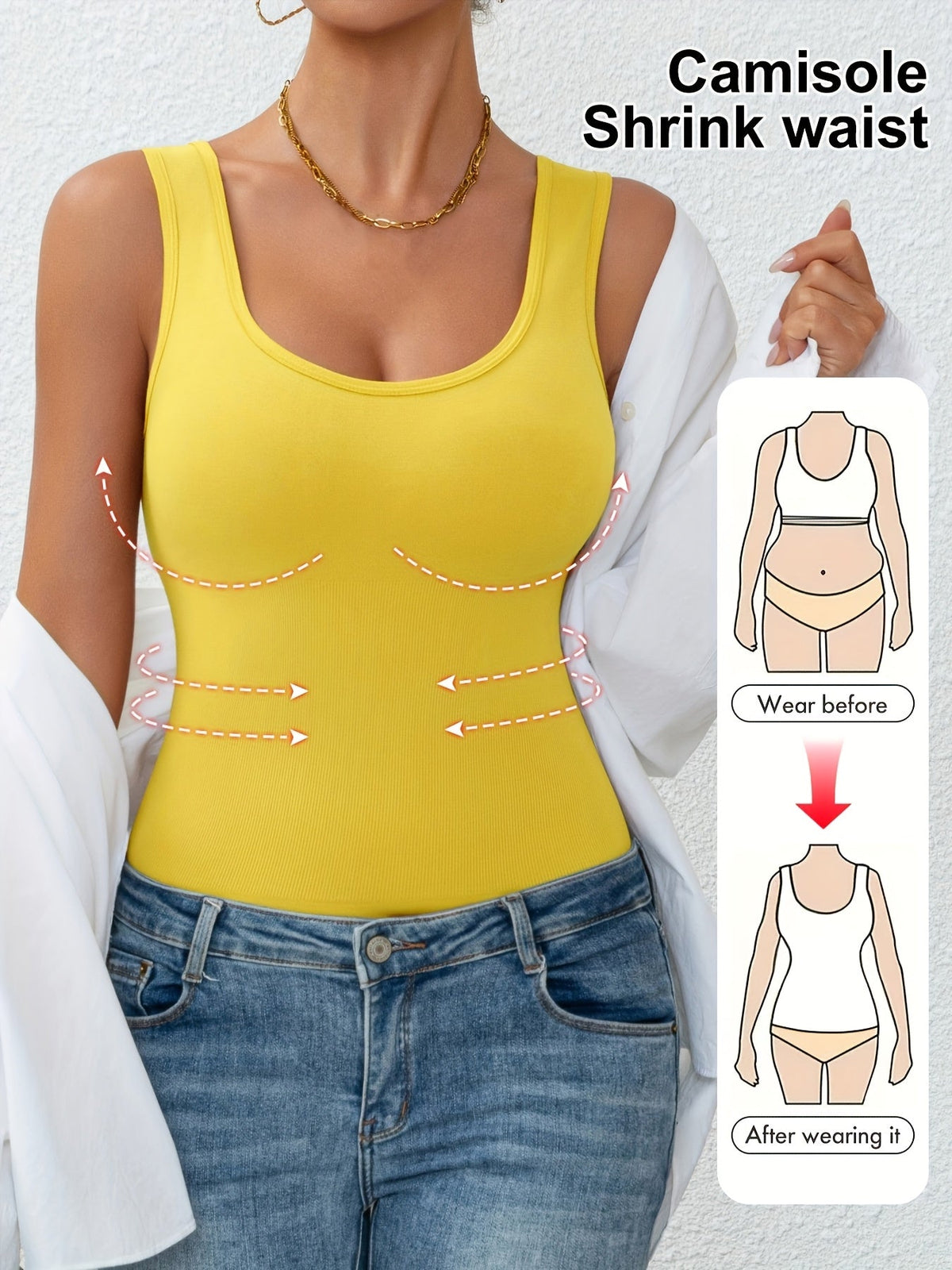 Anne™ | Shapewear top med mavekontrol