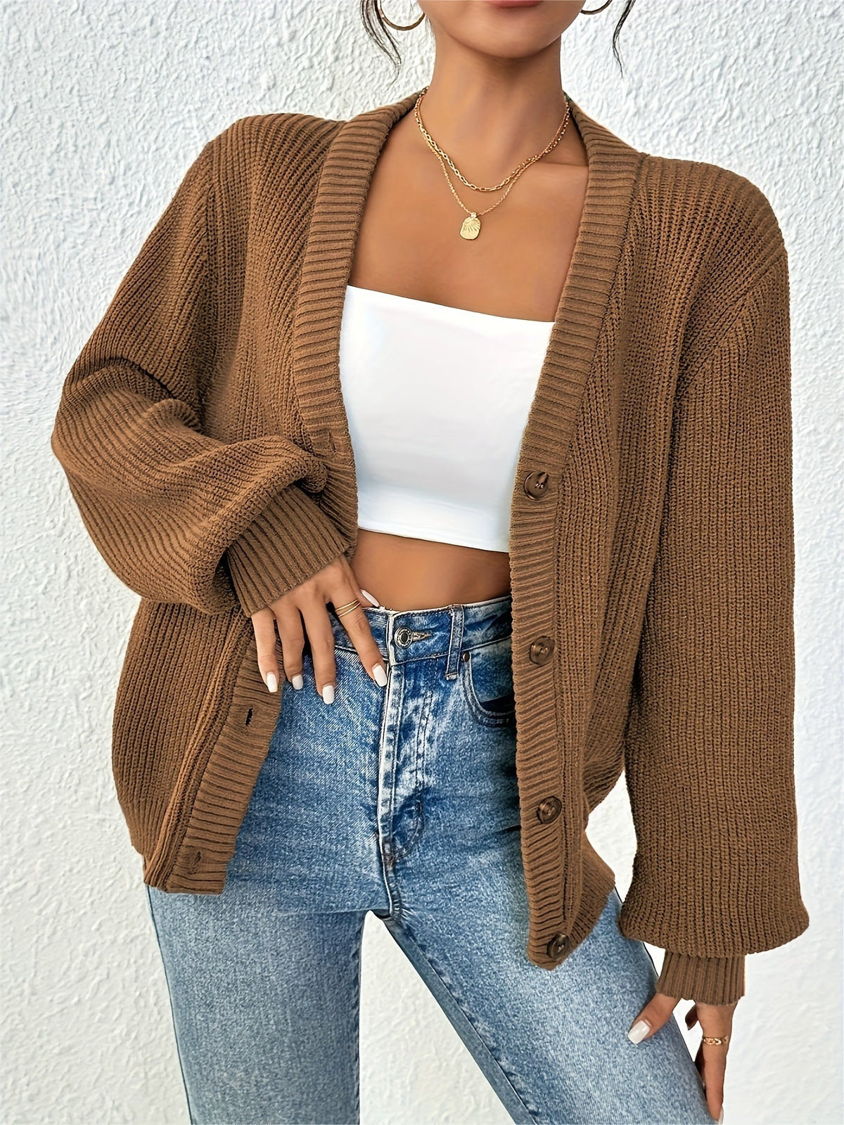 Lone™ | Elegant cardigan med knapper