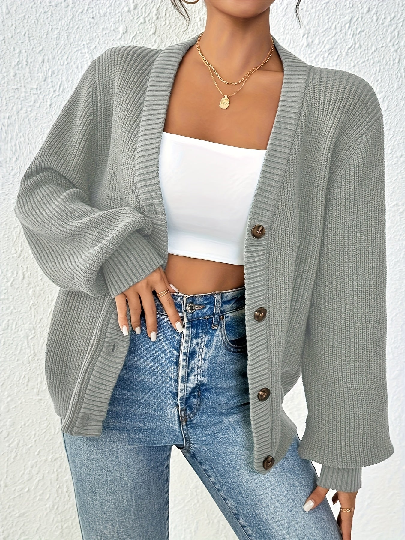 Lone™ | Elegant cardigan med knapper