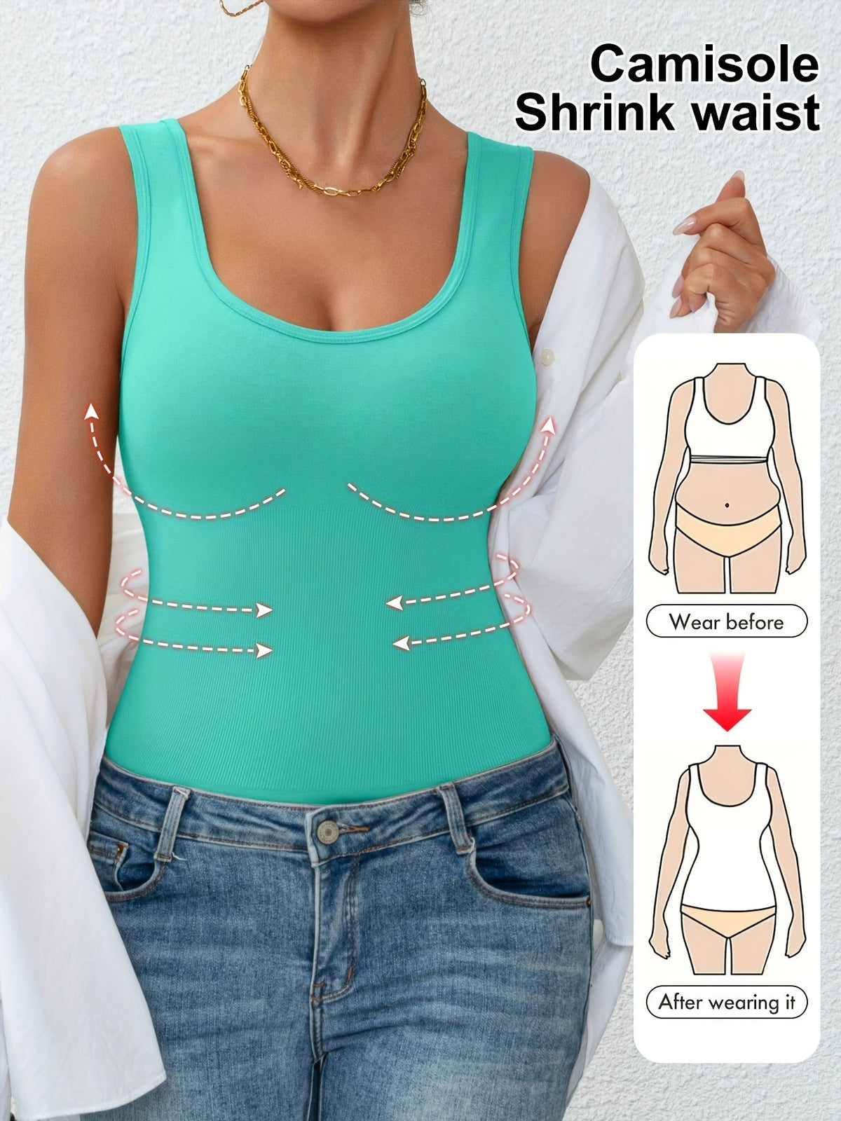 Anne™ | Shapewear top med mavekontrol