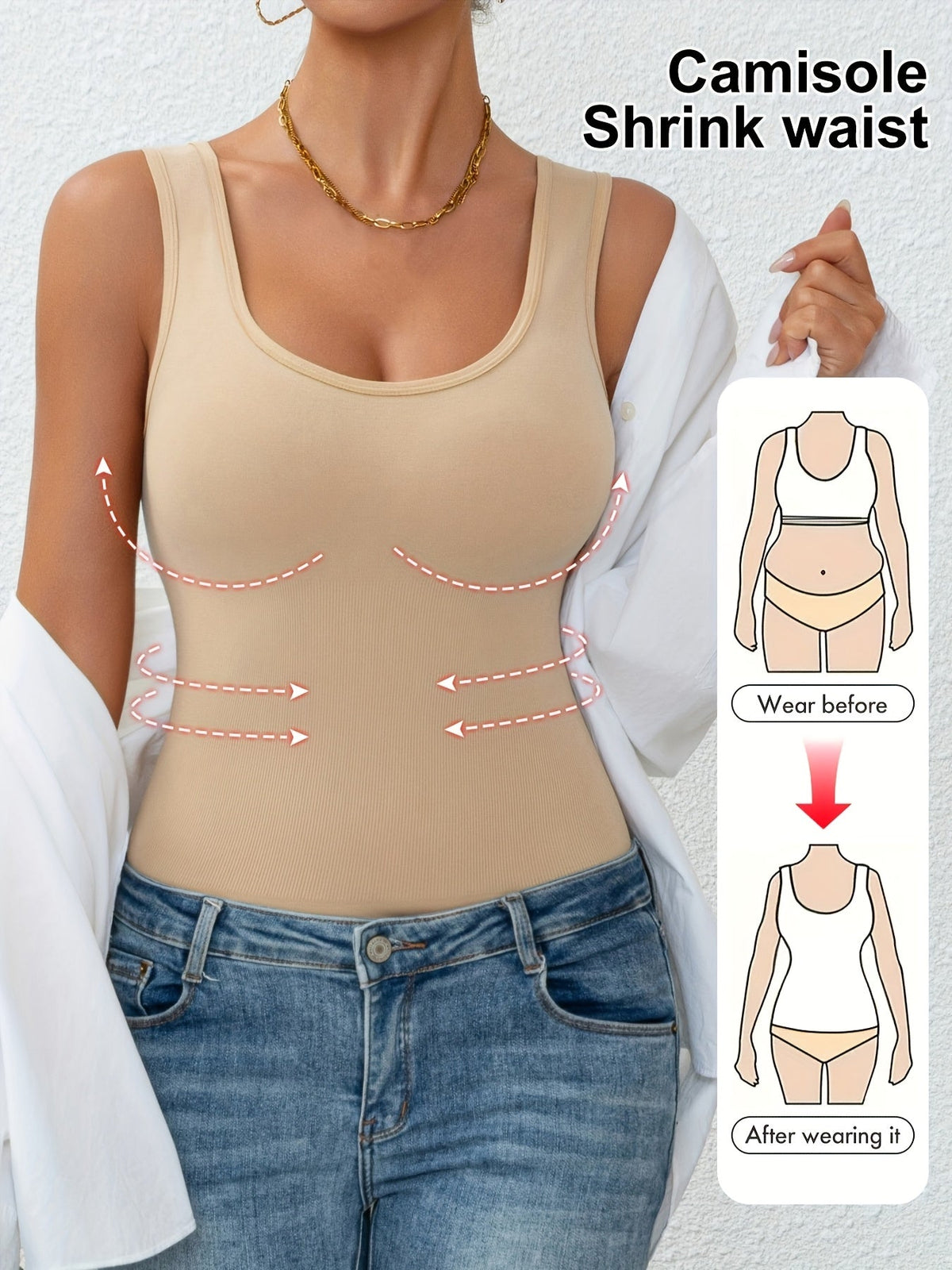 Anne™ | Shapewear top med mavekontrol