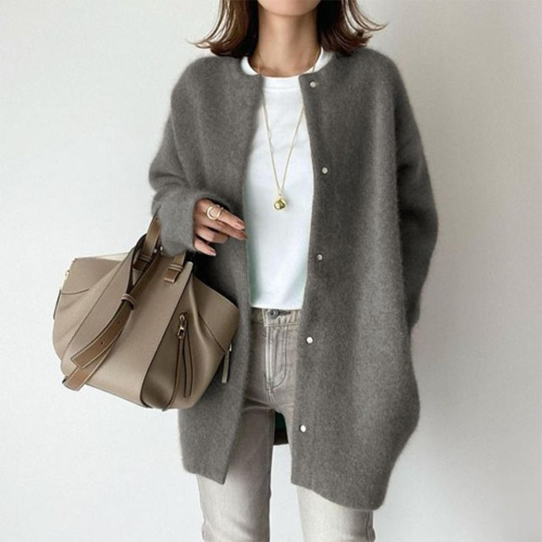 Julie | Blød Knaplukket Cardigan