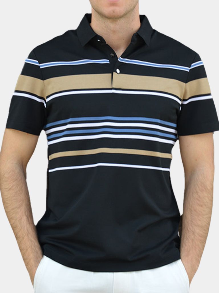 Kasper™ | Solnedgang Stribet Polo