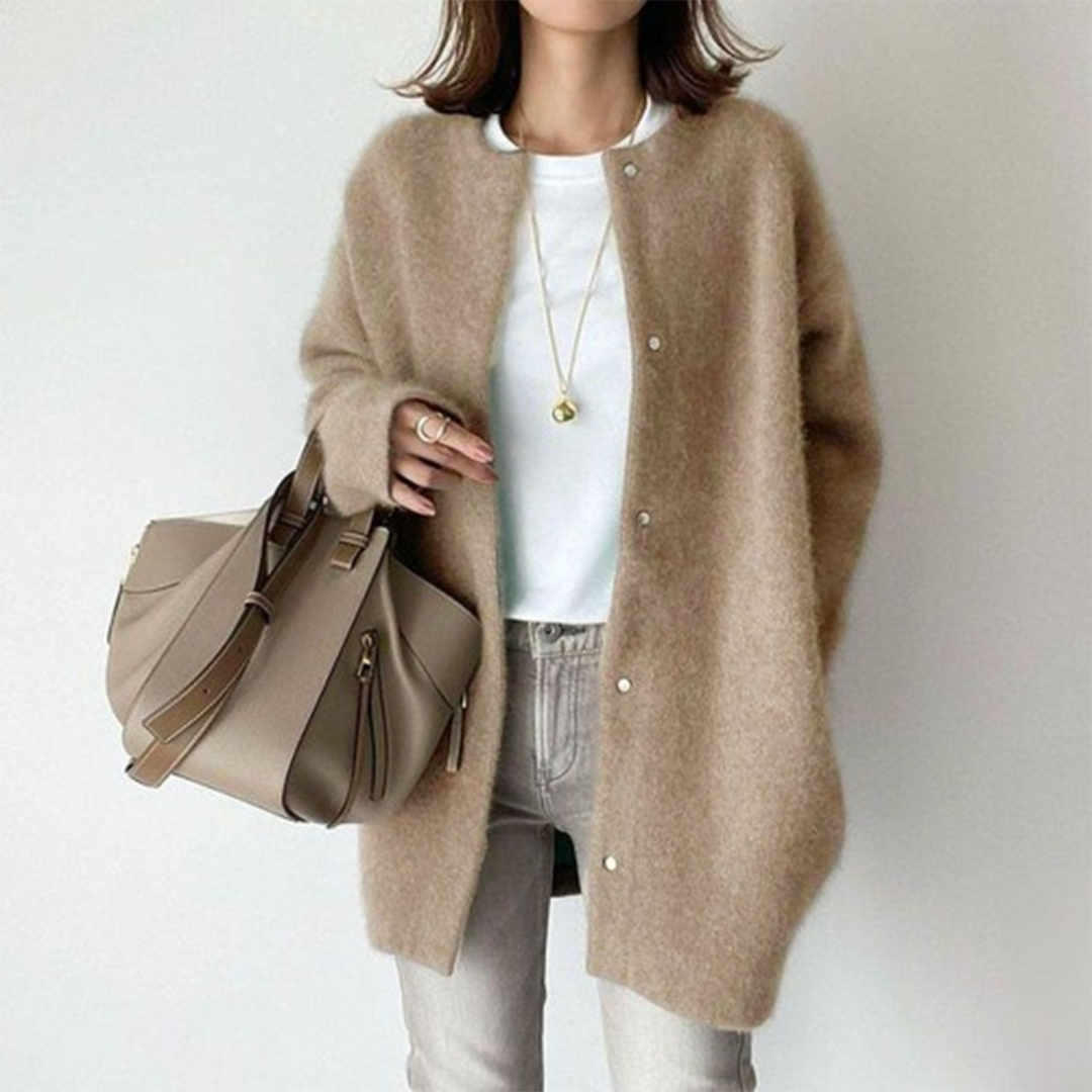 Julie | Blød Knaplukket Cardigan