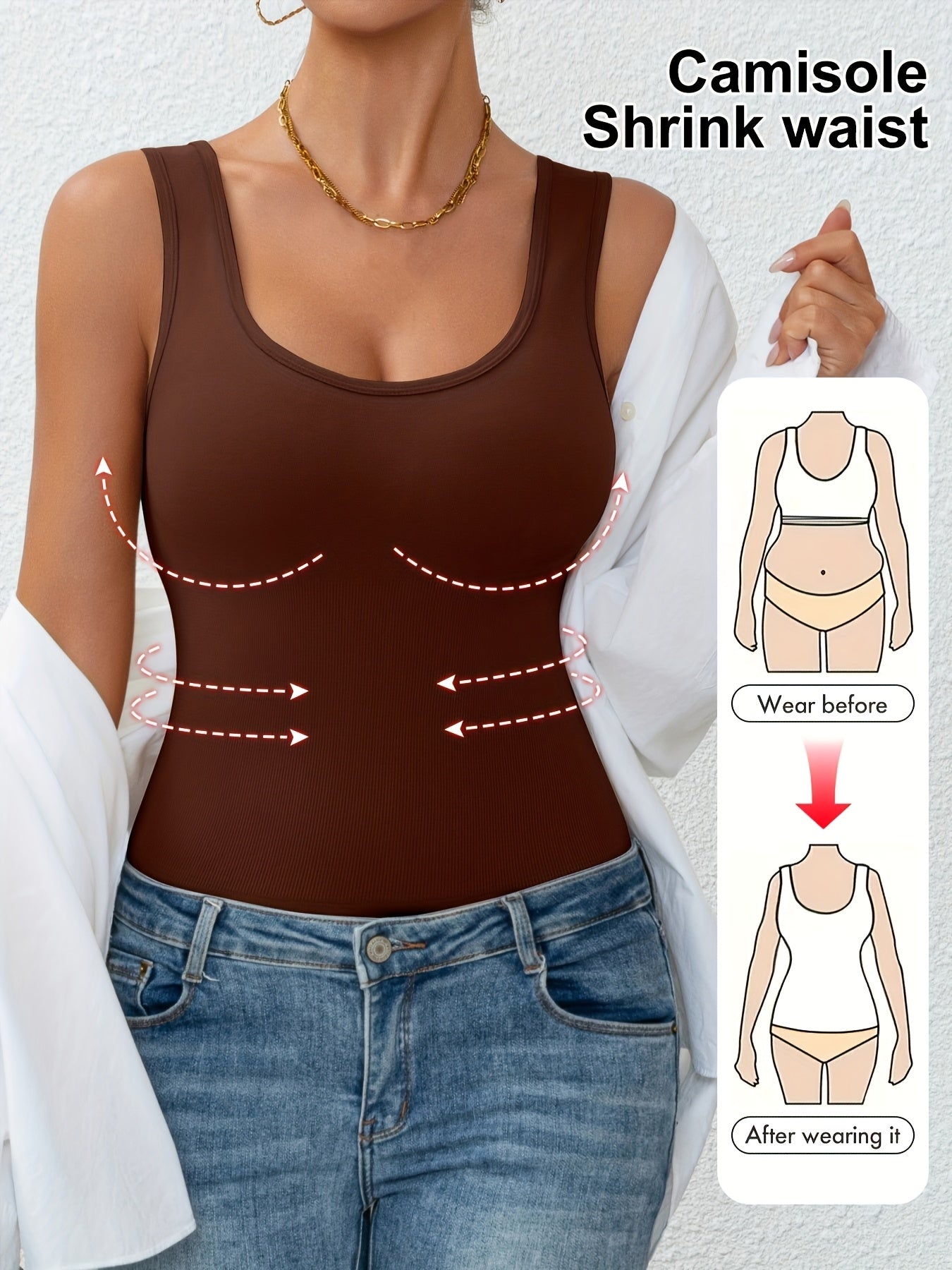Anne™ | Shapewear top med mavekontrol
