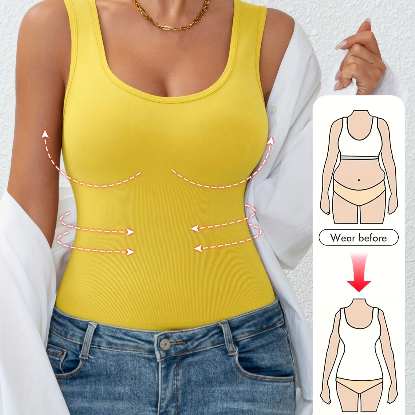 Anne™ | Shapewear top med mavekontrol