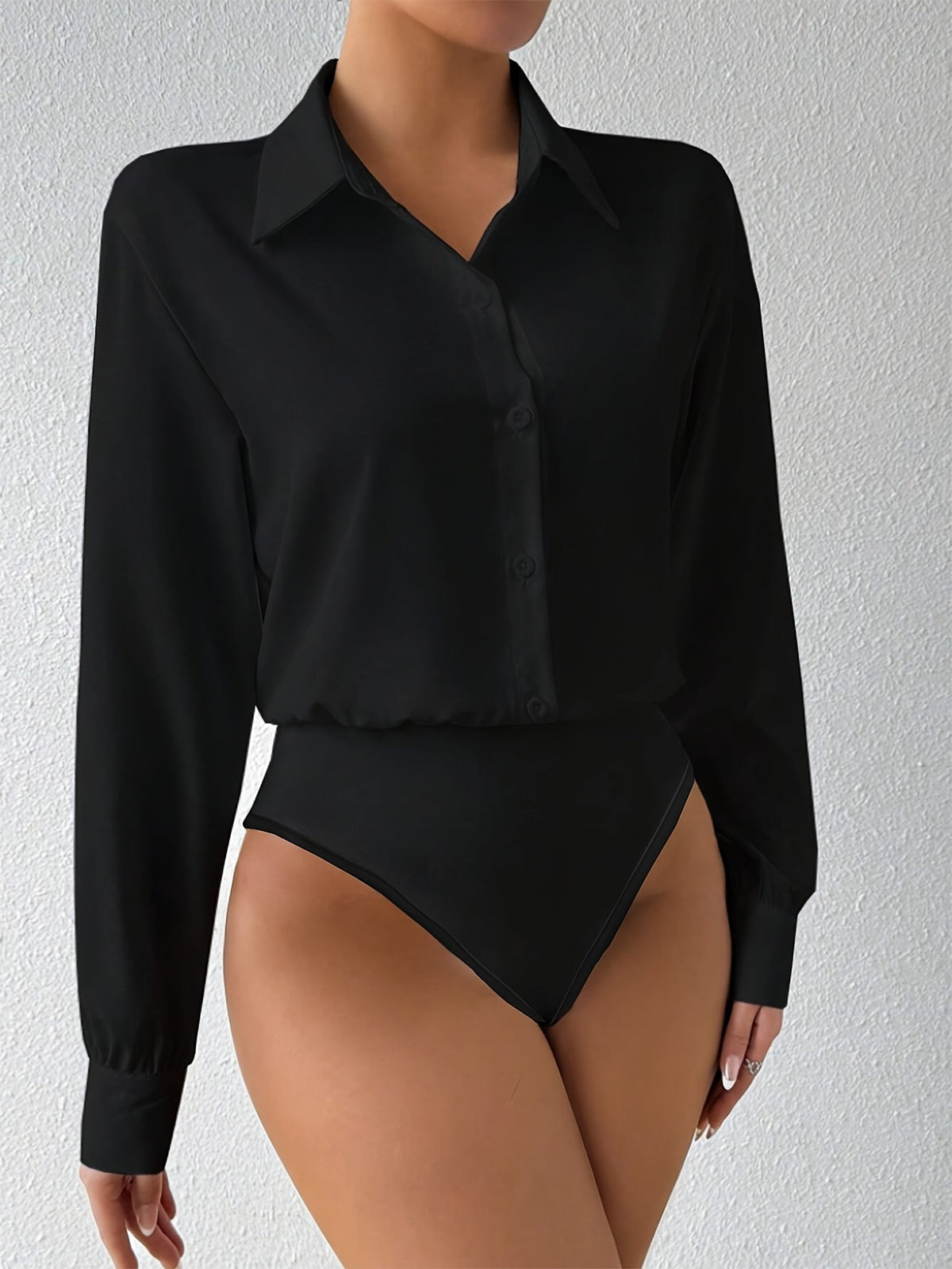 Sofie™ | Body-skjorte med lange ærmer