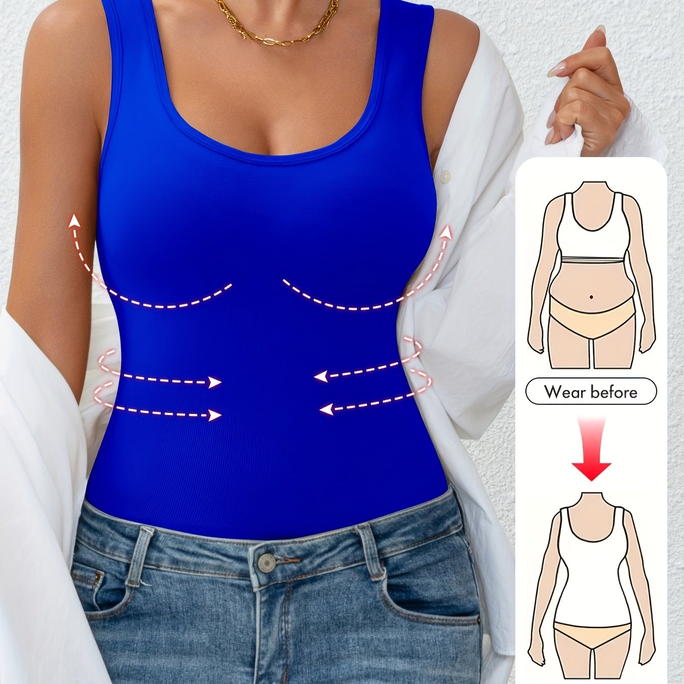 Anne™ | Shapewear top med mavekontrol