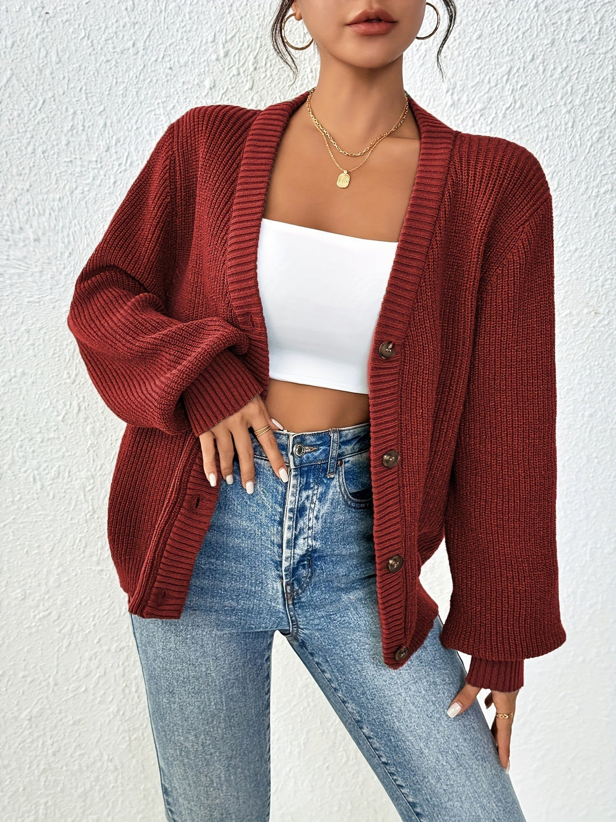 Lone™ | Elegant cardigan med knapper