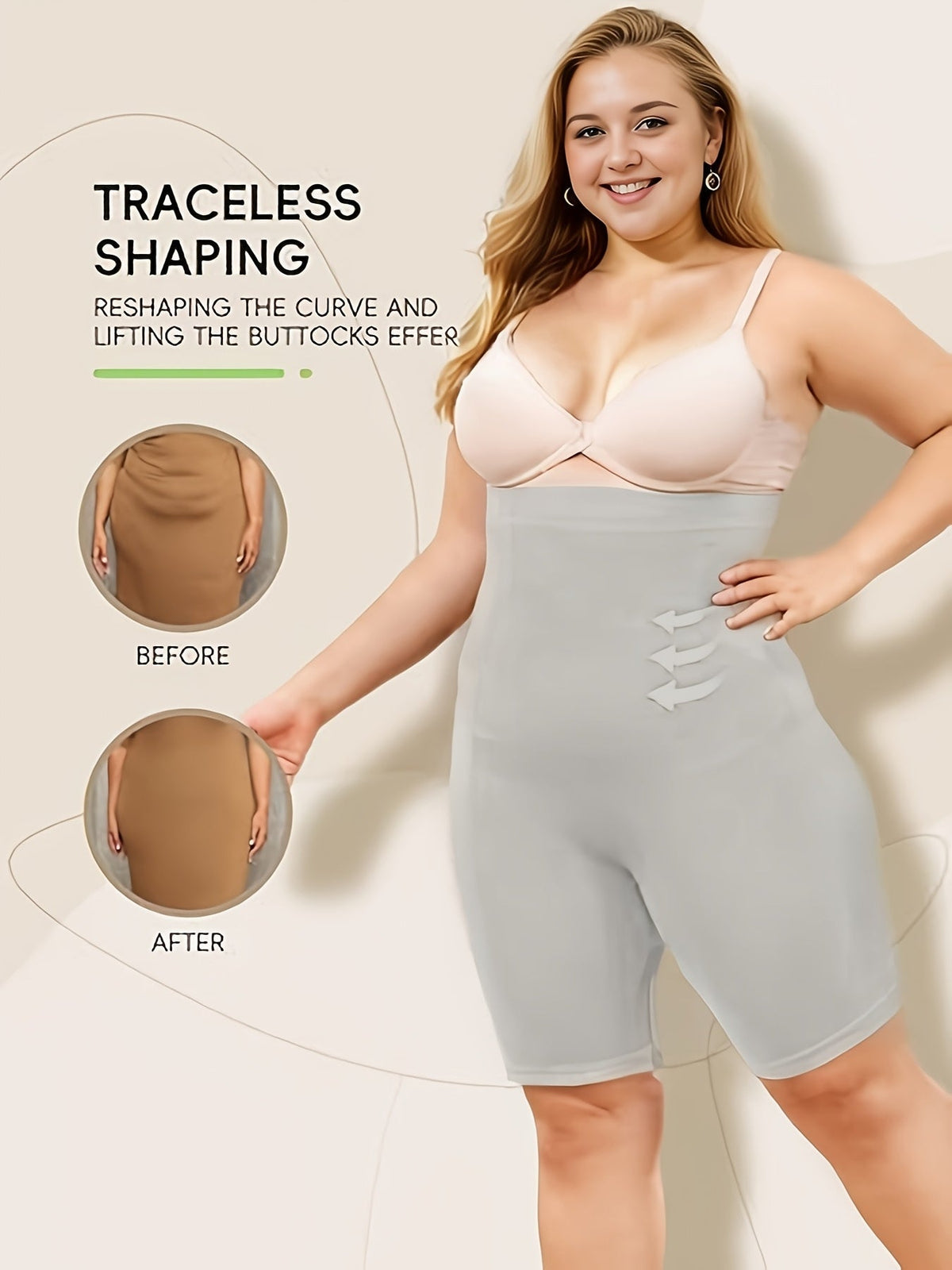 Pia™ | Højtaljede shapewear shorts