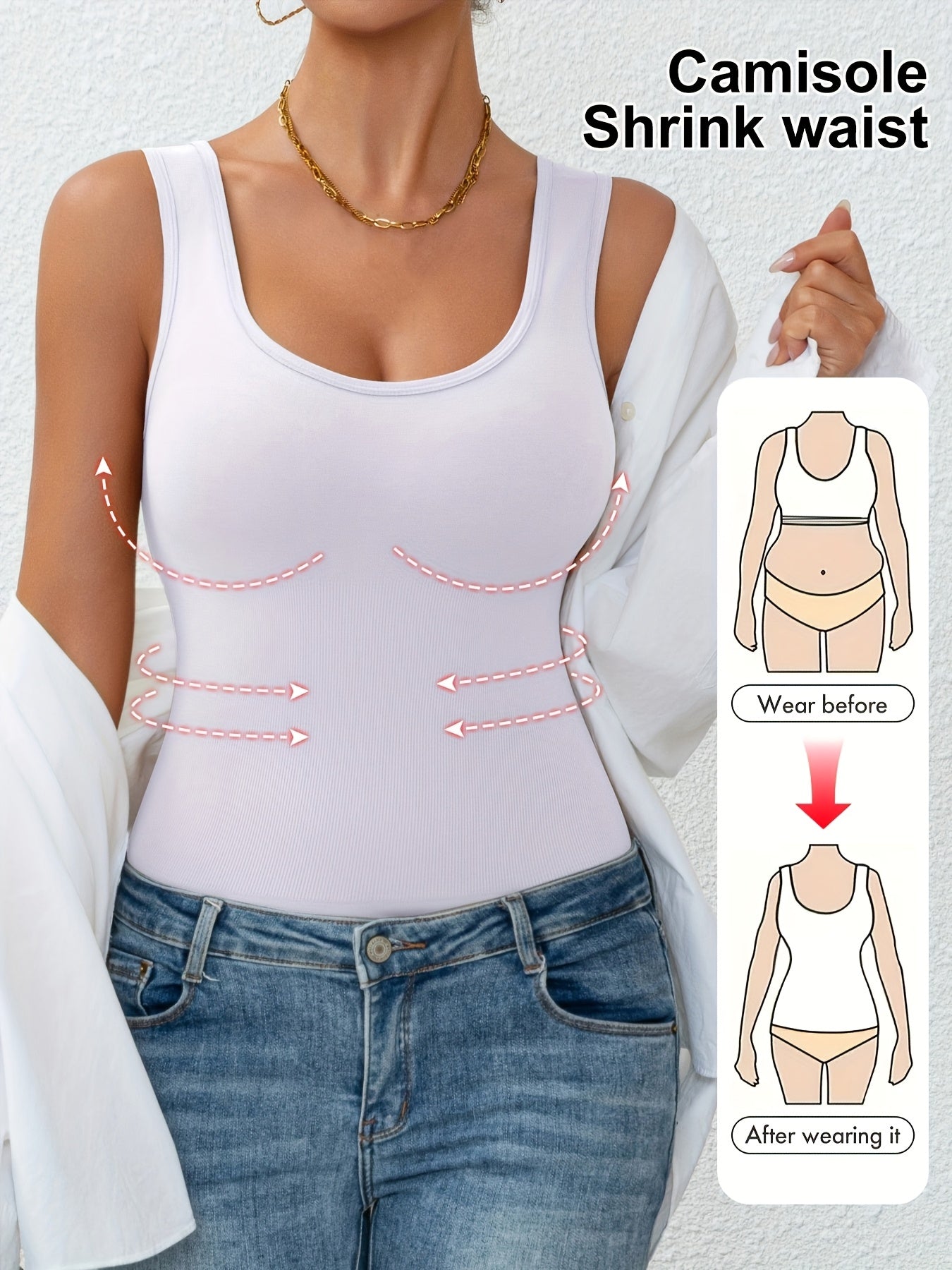 Anne™ | Shapewear top med mavekontrol