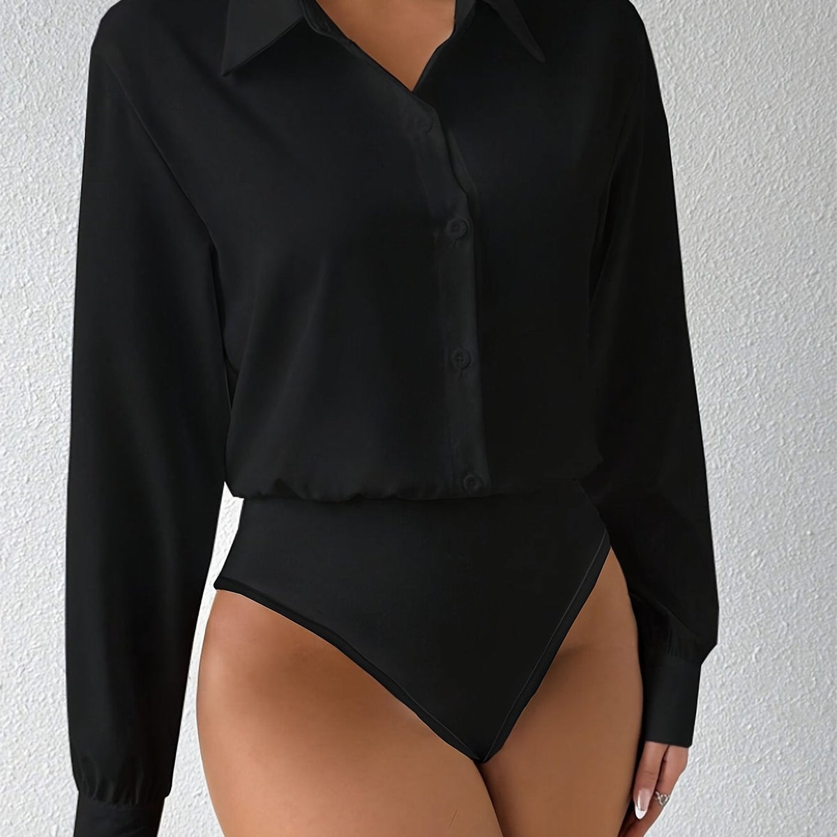 Sofie™ | Body-skjorte med lange ærmer