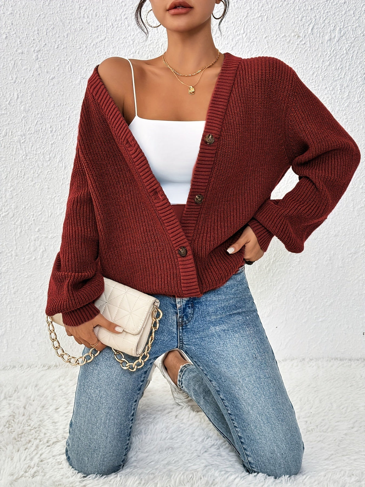 Lone™ | Elegant cardigan med knapper