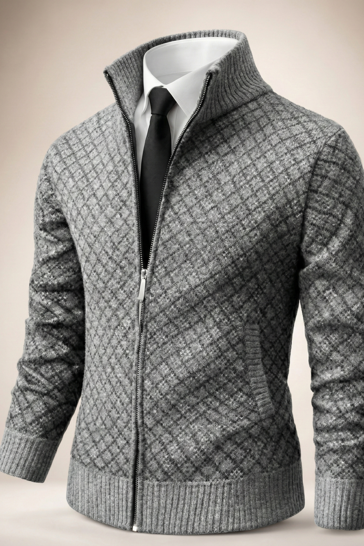 Adrian™ | Eksklusiv cardigan med lynlås