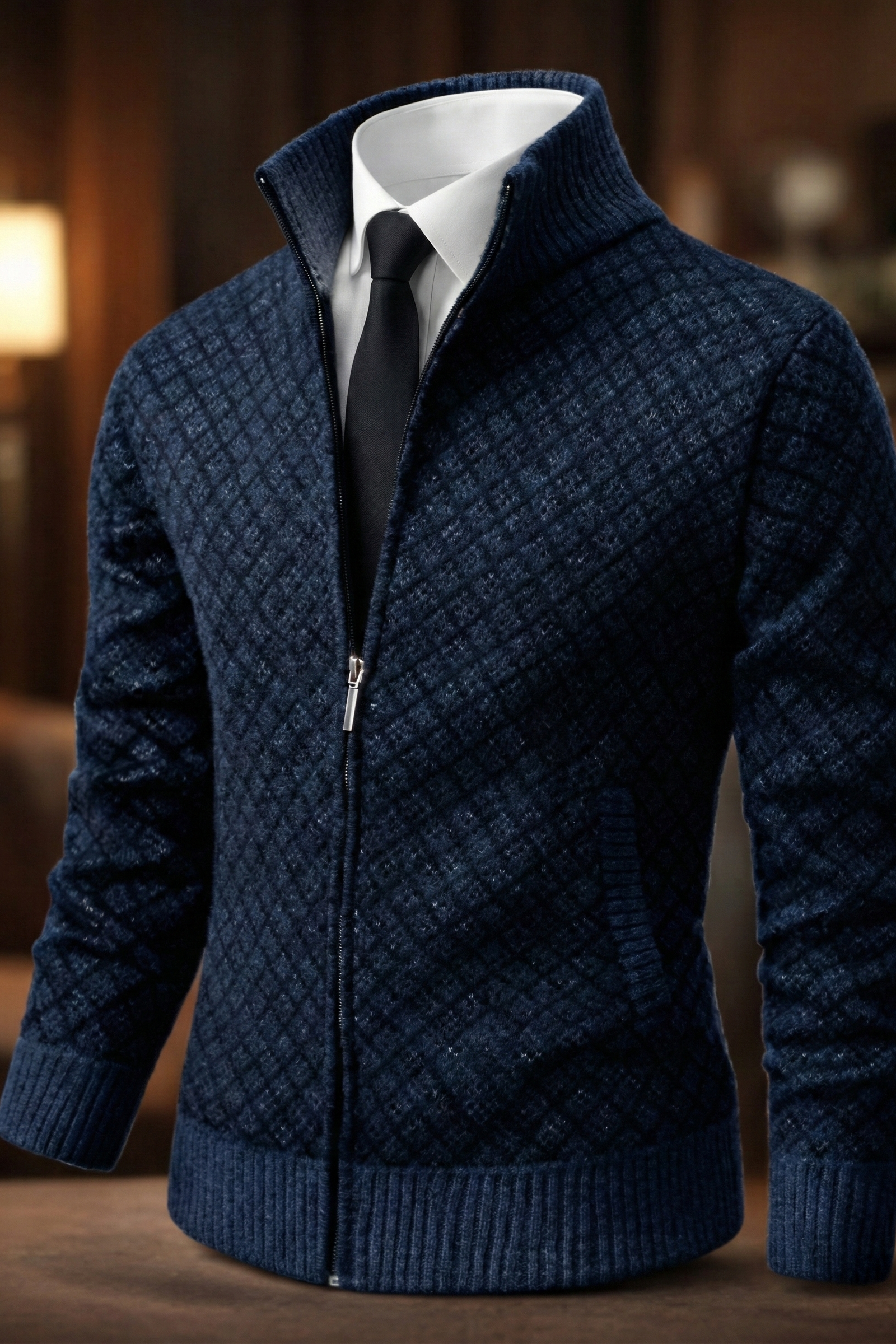Adrian™ | Eksklusiv cardigan med lynlås